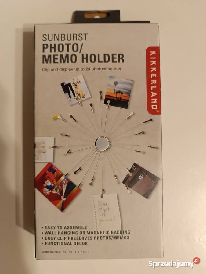 Sunburst PhotoMemo Holder klipsy na magnesie na Kraków sprzedam