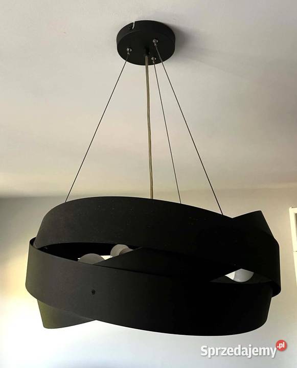Lampa wisząca sufitowa Tornado 50 czarna Kraków