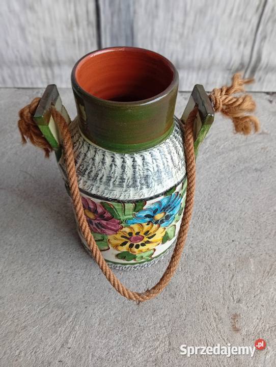 Wazon Dzban Kanka ceramiczna na mleko Loft Pozostałe Byczyna sprzedam