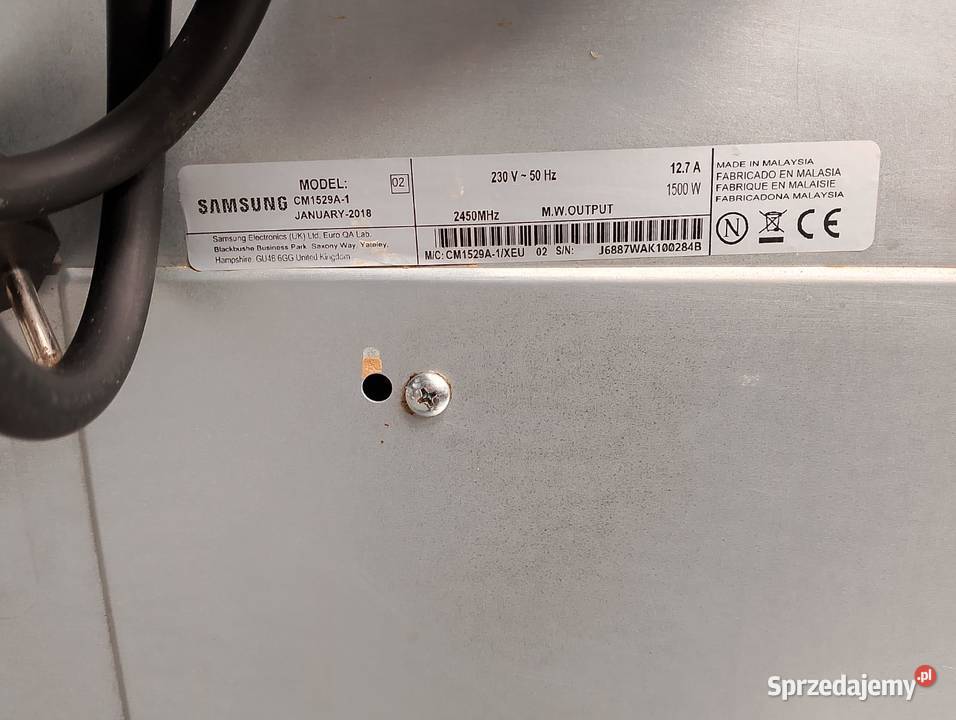 Kuchenka mikrofalowa SAMSUNG 1929A dolnośląskie Wrocław