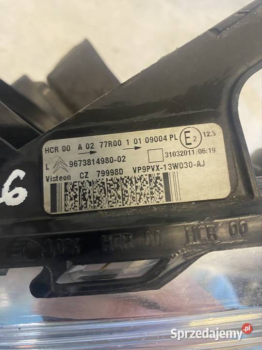 LAMPA LEWA PRZÓD CITROEN C3 II DS3 lift 0915 Oświetlenie
