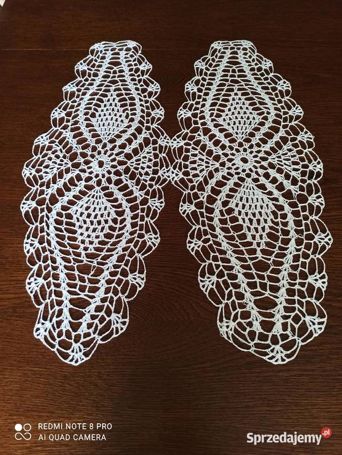 Serwetki ręcznie robione 2 biały Serwety i serwetki Białystok sprzedam