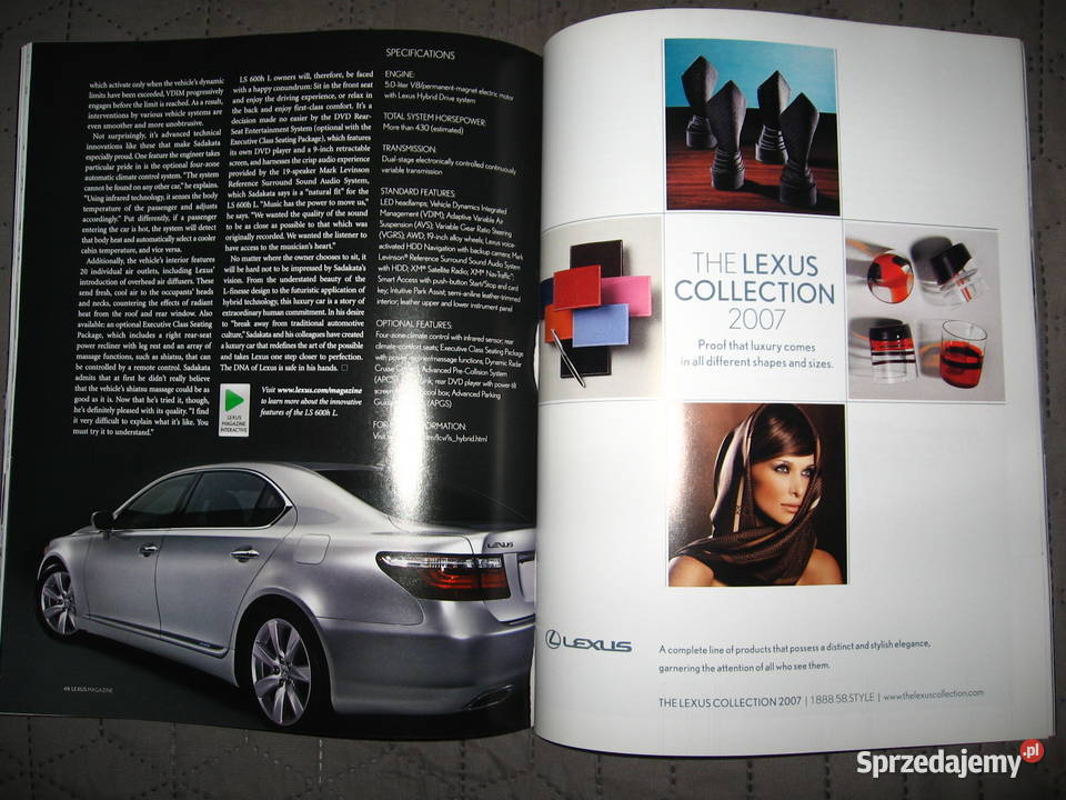 Lexus 2014 Lexus Quarter One 2007 Magazine pomorskie Kępice sprzedam