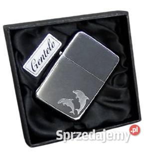 Zapalniczka Benzynowa Gentelo z Grawerem Delfina Ostrowy nad Okszą sprzedam