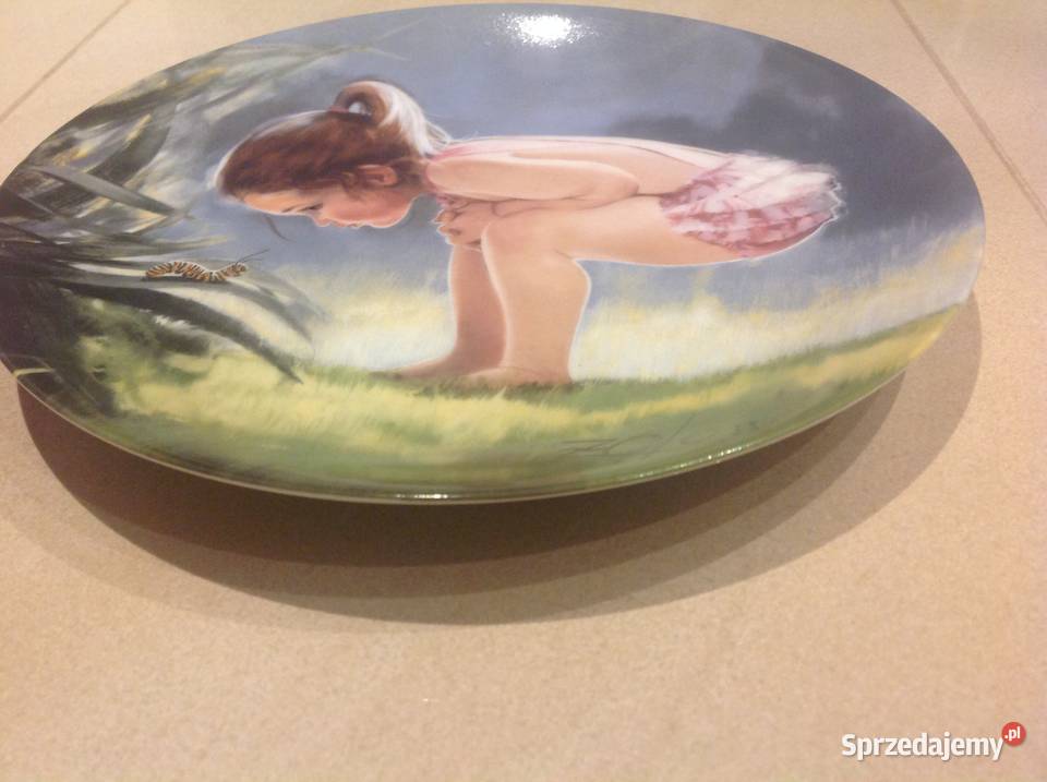 Talerz Dekoracyjny Porcelana wielokolorowy Nowa Sól