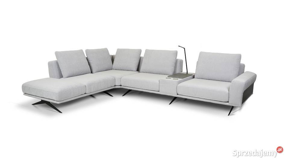 Narożnik Sines z barkiem w tkaninie DENVER 300 359cm śląskie