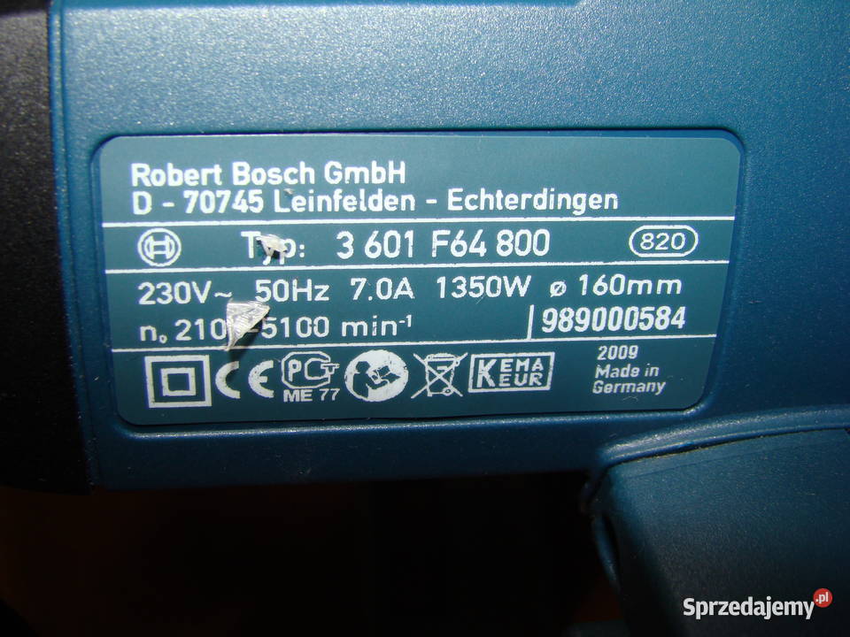Pilarka tarczowa fi 160 mm BOSCH GKS 55 CE Ref 0