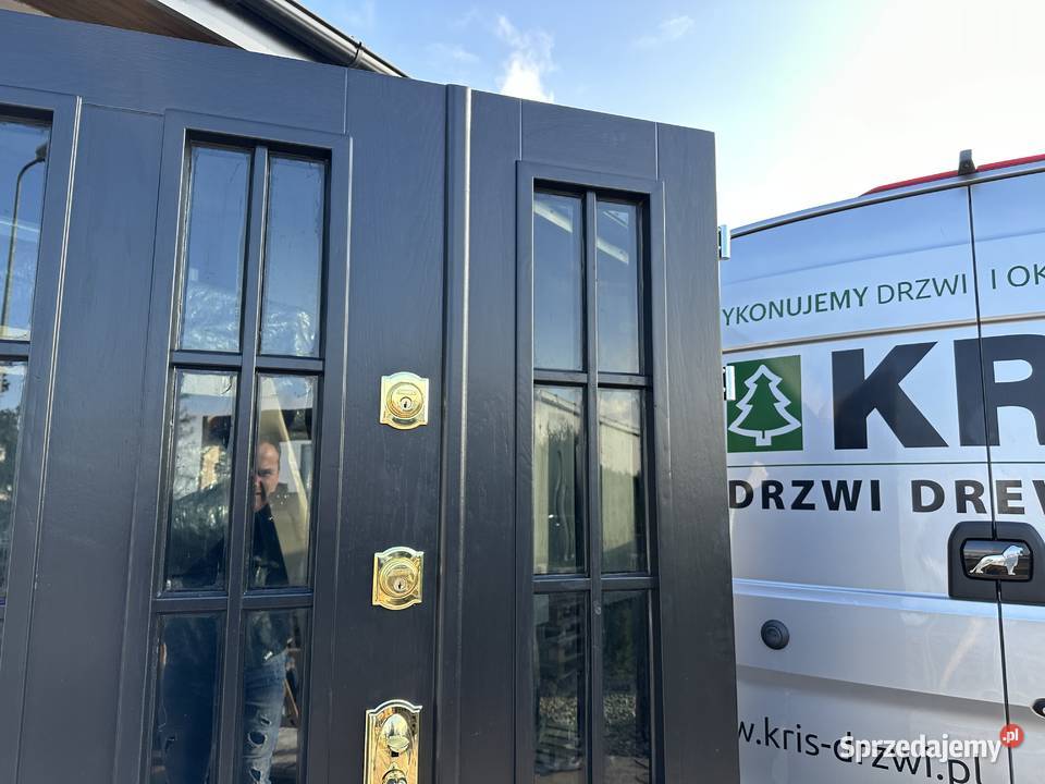 Drzwi zewnętrzne drewniane SCHLAGE NA KAŻDY Grzybno sprzedam