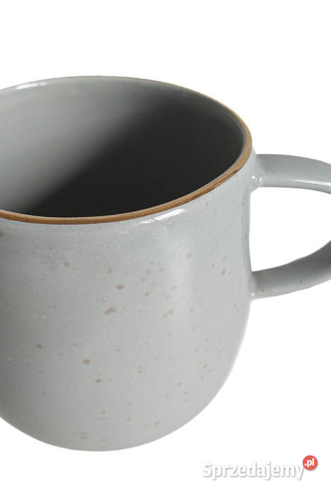 Ceramiczny kubek szary nakrapiany 450 ml NOWY Kraków sprzedam