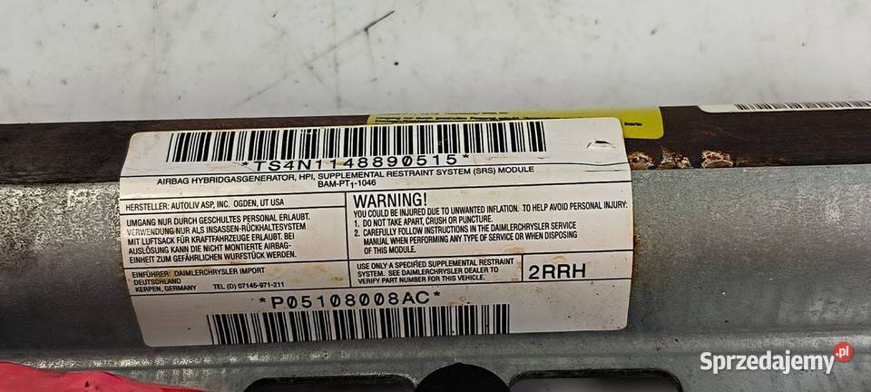 KURTYNA PRAWA DODGE JOURNEY JC49 04680642AA kujawsko-pomorskie Lipno