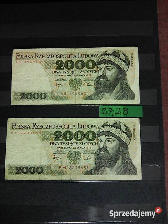 Sprzedam 9 banknotów POLSKICH z lat 19821988 r Staroźreby