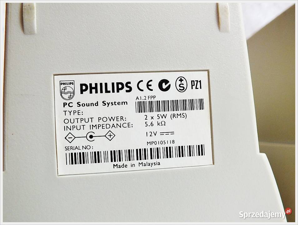 Głośniki komputerowe Philips z regulacjąwyjściem Żary