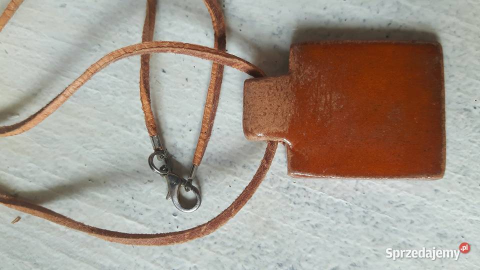 Naszyjnik ceramiczny ręcznie wykonany Otwock sprzedam