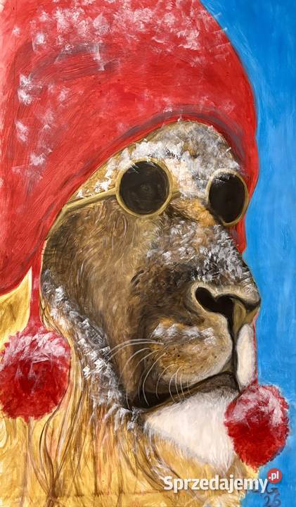 Lew abstrakcja śnieżnego kota dolnośląskie Duszniki-Zdrój