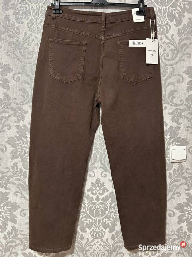 Czekoladowe dżinsy Balloon 4XL Moon Girl mazowieckie