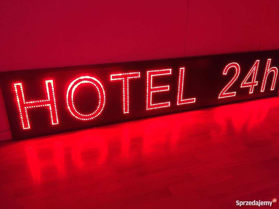 Reklama LED HOTEL 24h 260x50 mazowieckie Pomiechówek