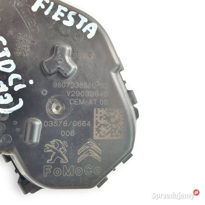 PRZEPUSTNICA Ford Fiesta MK7 15 TDCi 9807238580 Przepustnice Chełm