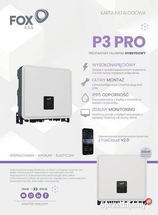 FoxESS P3 PRO 250 sprzedam