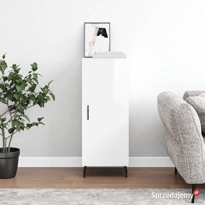 Szafka biała połysk 345x34x90 materiał