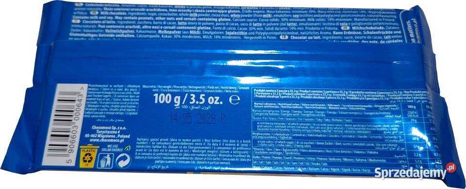 Chocoyoco Czekolada mleczna 100g Chocomoco śląskie