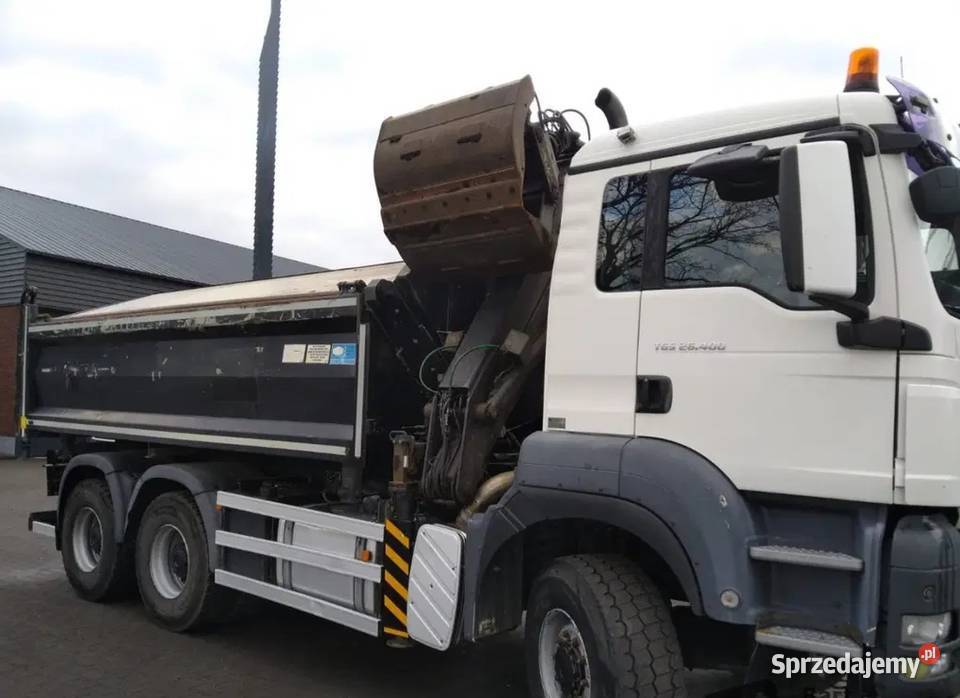 Man TGX 26 Wywrotka 6x6 z dzwigiem Bordmatic 12000kg Warszawa