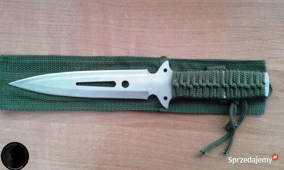 Nóż Survivalowy Myśliwski Kabura Pokrowiec Stal Militaria Sosnowiec