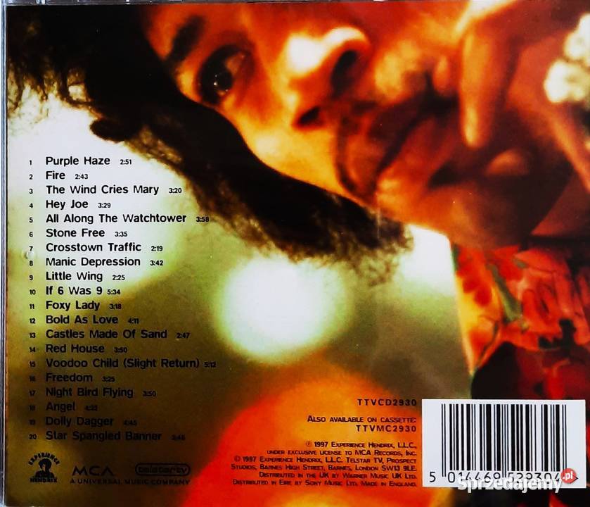 CD Nowa Album Jimi Hendrix CD The Best Of Jimi Gliwice sprzedam