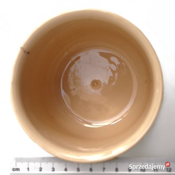 Osłonka ceramiczna żółta gładka średnica 119 Dom i Ogród Lublin