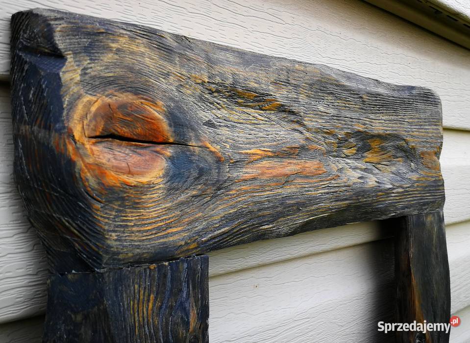 Lustro drewniane vintage rustykalny loft 3cm