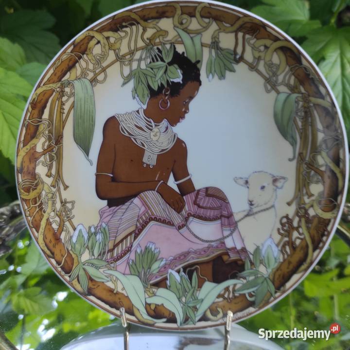 Dzieci Świata VilleroyBoch kolekcjonerski talerz Pabianice