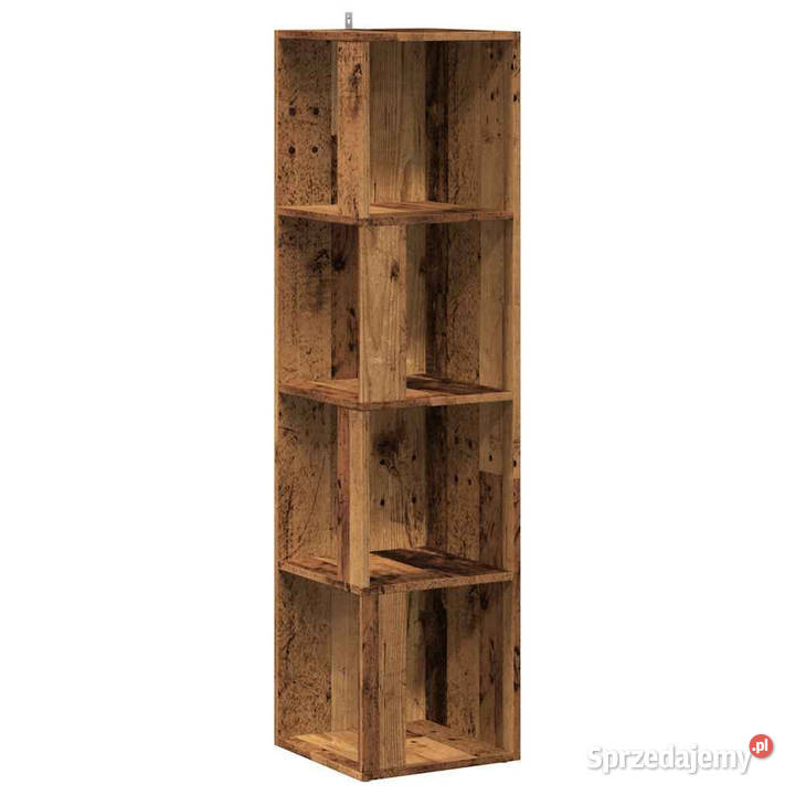 Szafka narożna stare drewno 33x33x132 płyta Warszawa