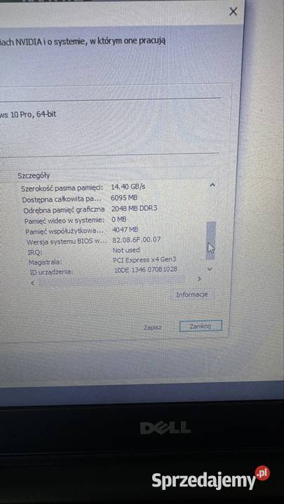 Dell Vostro 5459 i5 8gb Nvidia 2 gb 14 mat wifi Matryca LED  Dell Rybnik