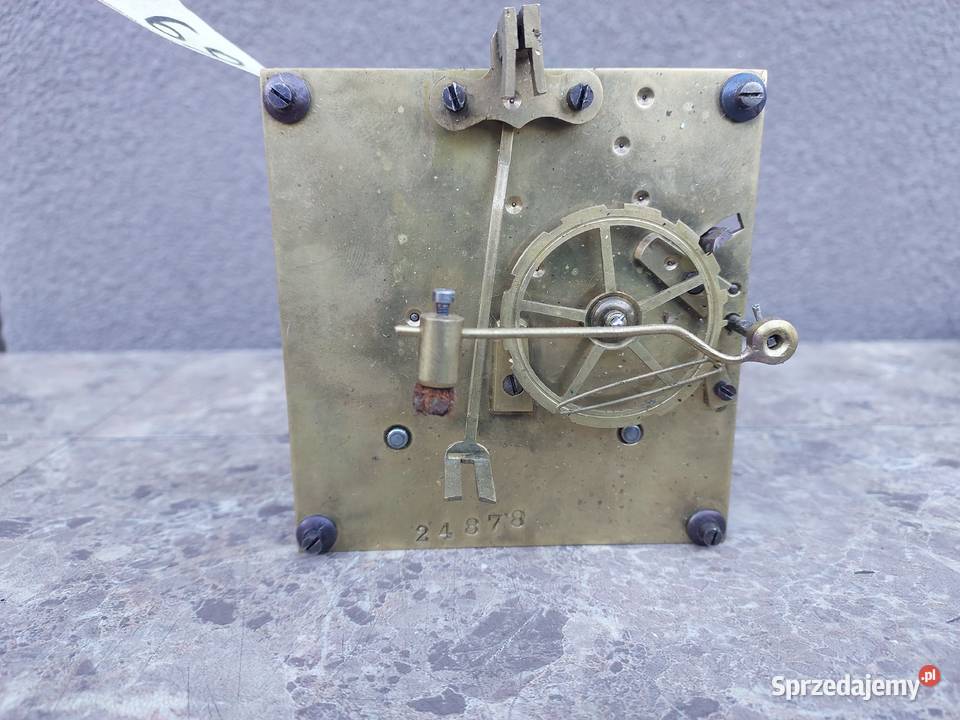 688 Mechanizm starego zegara ściennego pełna Tczew