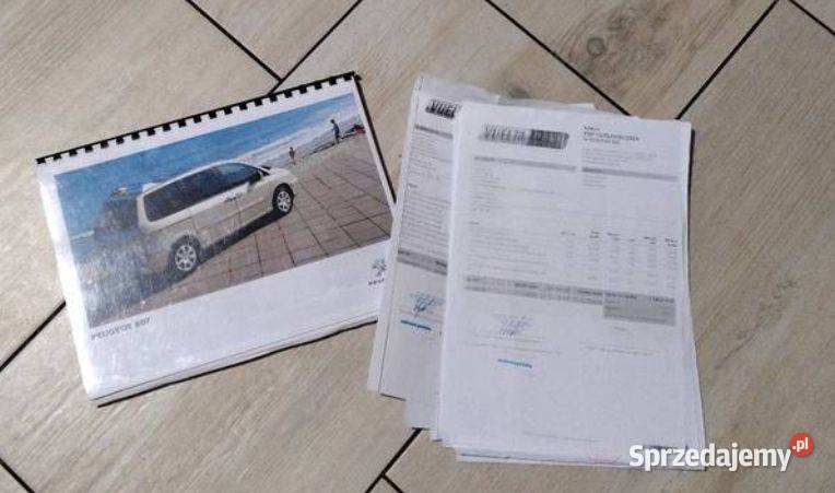 Peugeot 807 premium full skóra pamięć foteli tempomat Kościerzyna