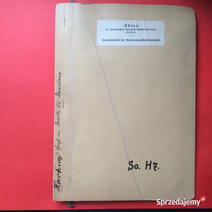 1984 Niemiecka Teczka Akt Stettin Szczecin