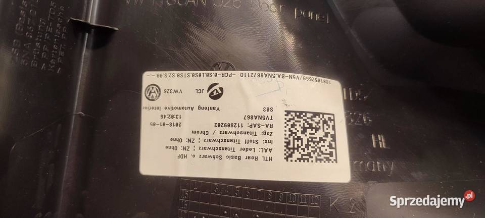 VW TIGUAN II BOCZEK DRZWI LEWY TYŁ 5NA867211 Q dolnośląskie