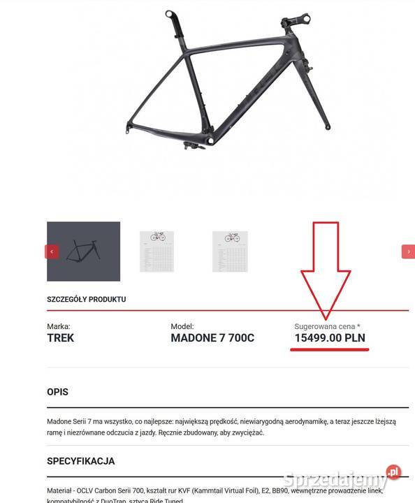 Rower Trek Madone 7 700C OCLV SRAM RED 22 CARBON małopolskie sprzedam