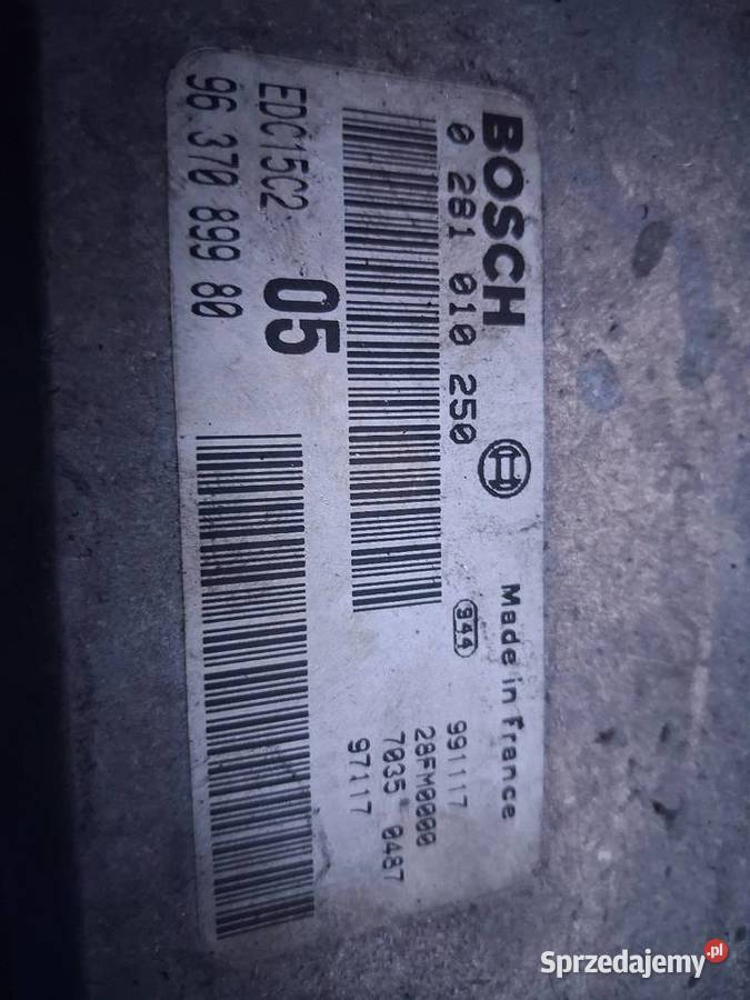 Sterownik silnika Peugeot 206 20hdi sprzedam