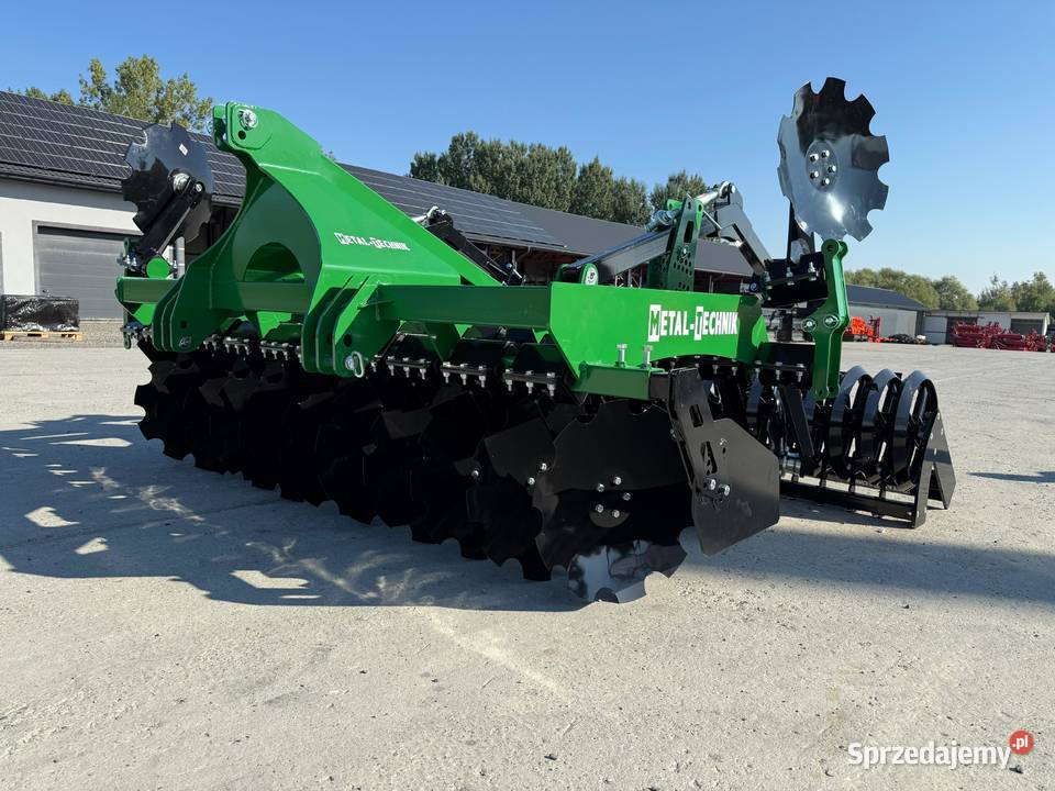 03 Brona talerzowa MetalTechnik 30m wał daszkowy nieuszkodzony Brodnica sprzedam