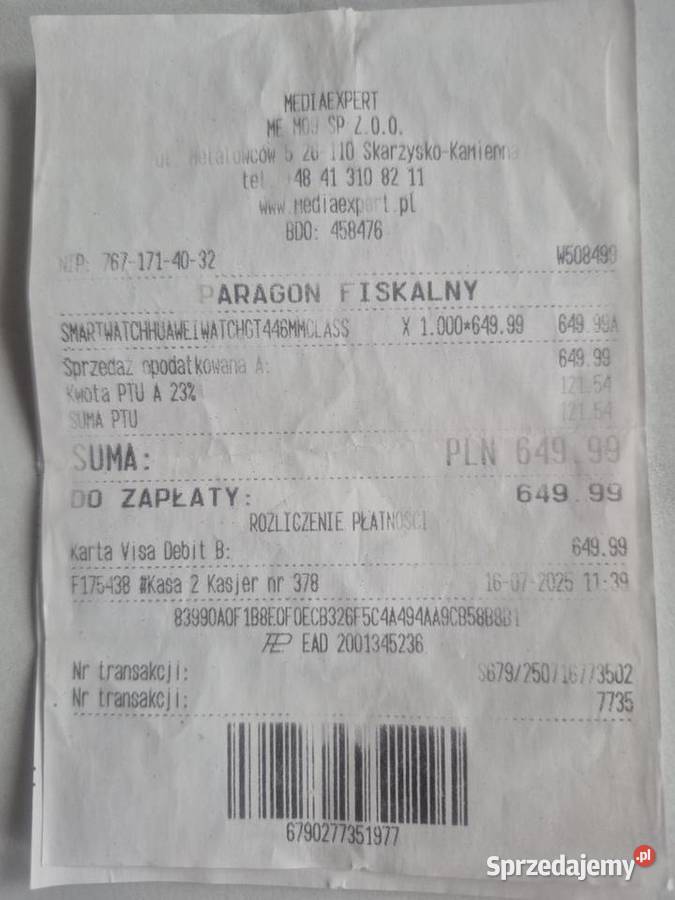 Huawei Watch GT 4 na gwarancji Skarżysko-Kamienna