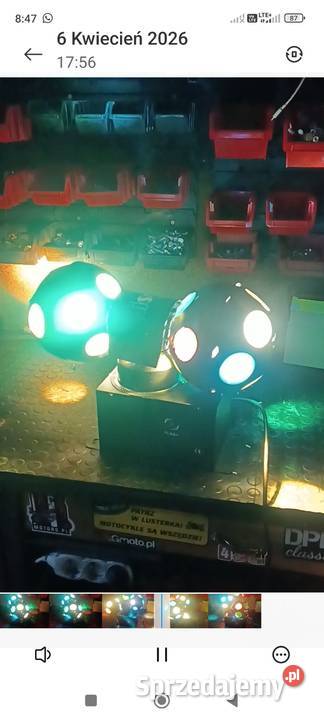 Efekt dyskokowy FLASH wirujące kule Szamotuły