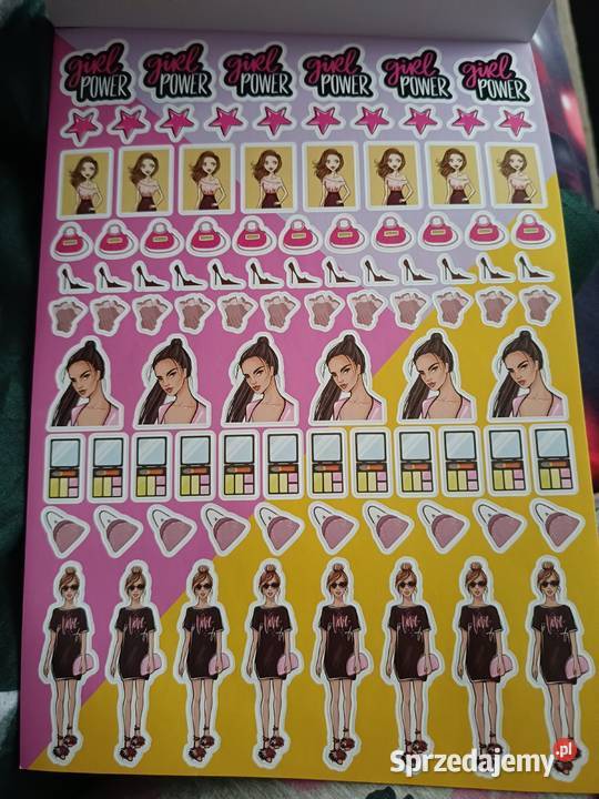 1000 sztuk naklejek dziewczynki Warszawa