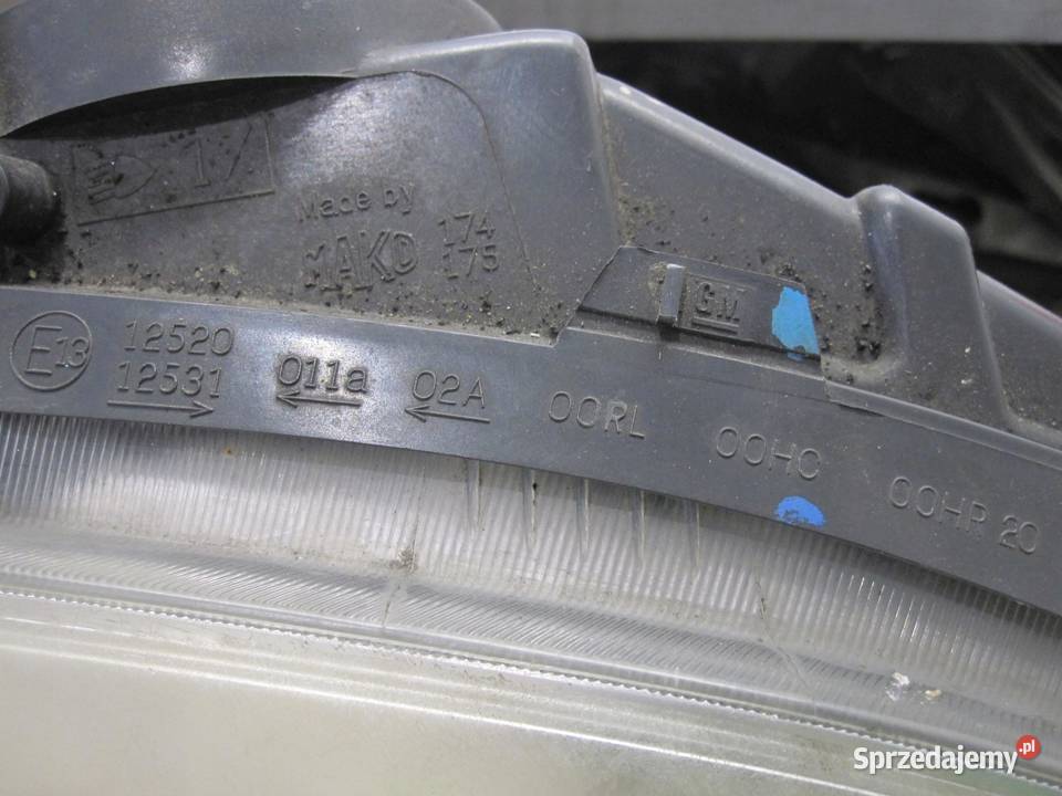 OPEL COMBO D 16r Lampa prawa przód 46380711