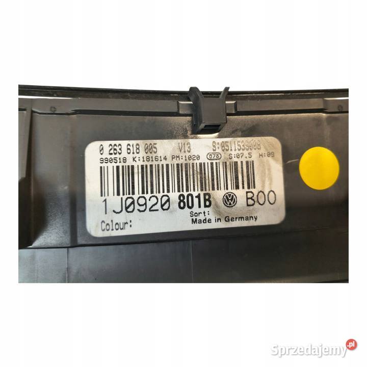 LICZNIK ZEGARY 1J0920801B VW Golf IV Bora 16 16V
