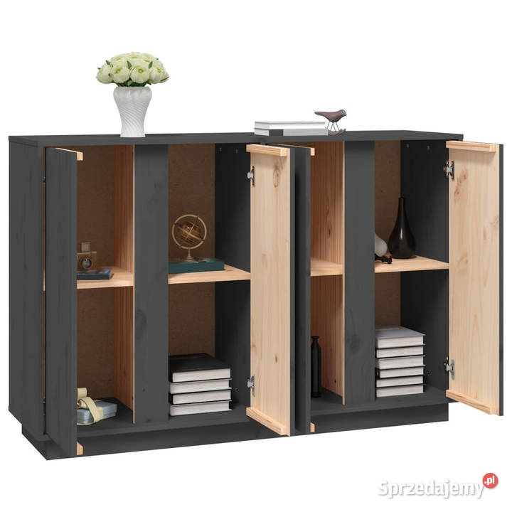 Szafka szara 120x35x80 lite drewno sosnowe Warszawa