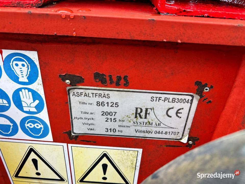 Frezarka do asfaltu RF System S45 hydrauliczna Koparki