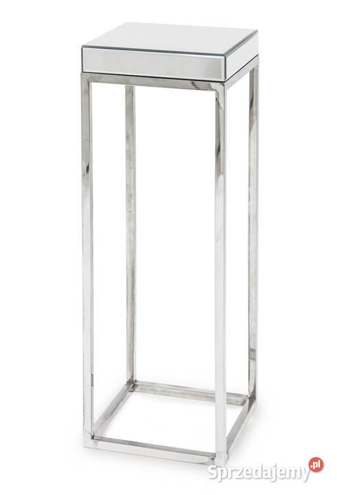 wysoki stolik kwietnik stojak glamour stal chrom 30cm Limanowa