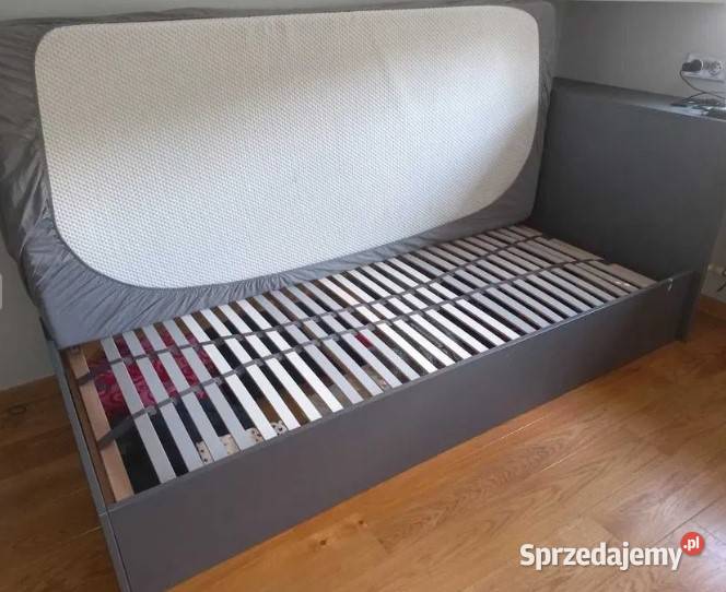 Łóżko 90x200 Materac IKEA bygda Stelaż listwowy 200cm Warszawa