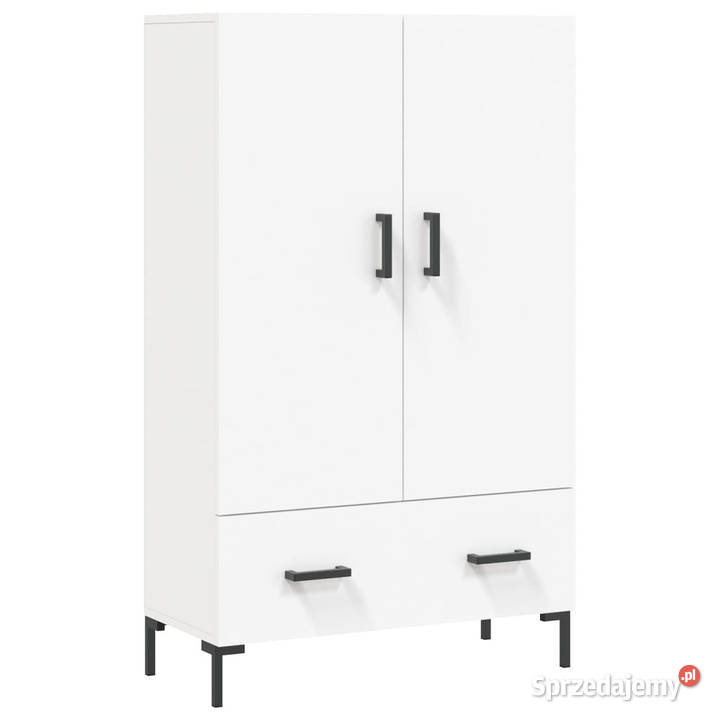 Wysoka szafka biała 695x31x115 materiał Pozostałe mazowieckie