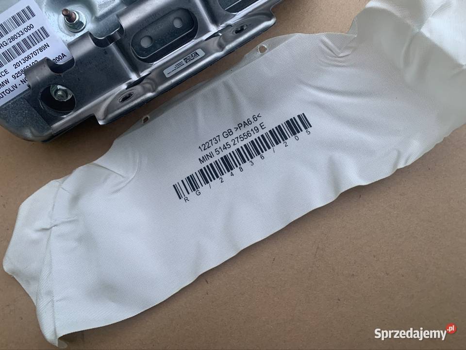 2755619 poduszka powietrzna pasażera mini cooper osobowe Szczecin